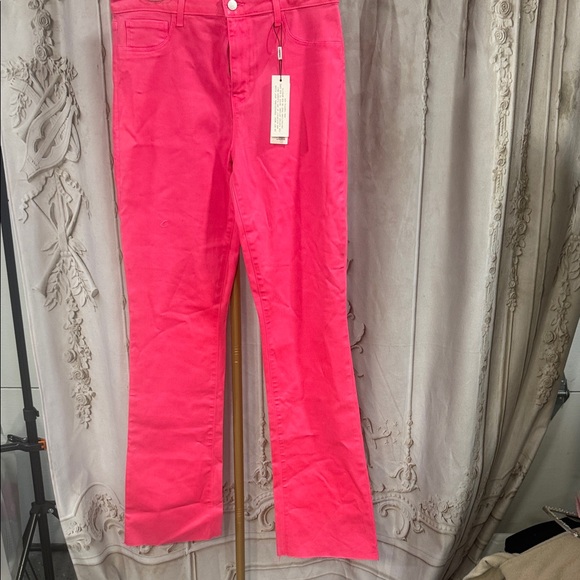 L'AGENCE Denim - L'AGENCE Hot Pink denim coated Jeans